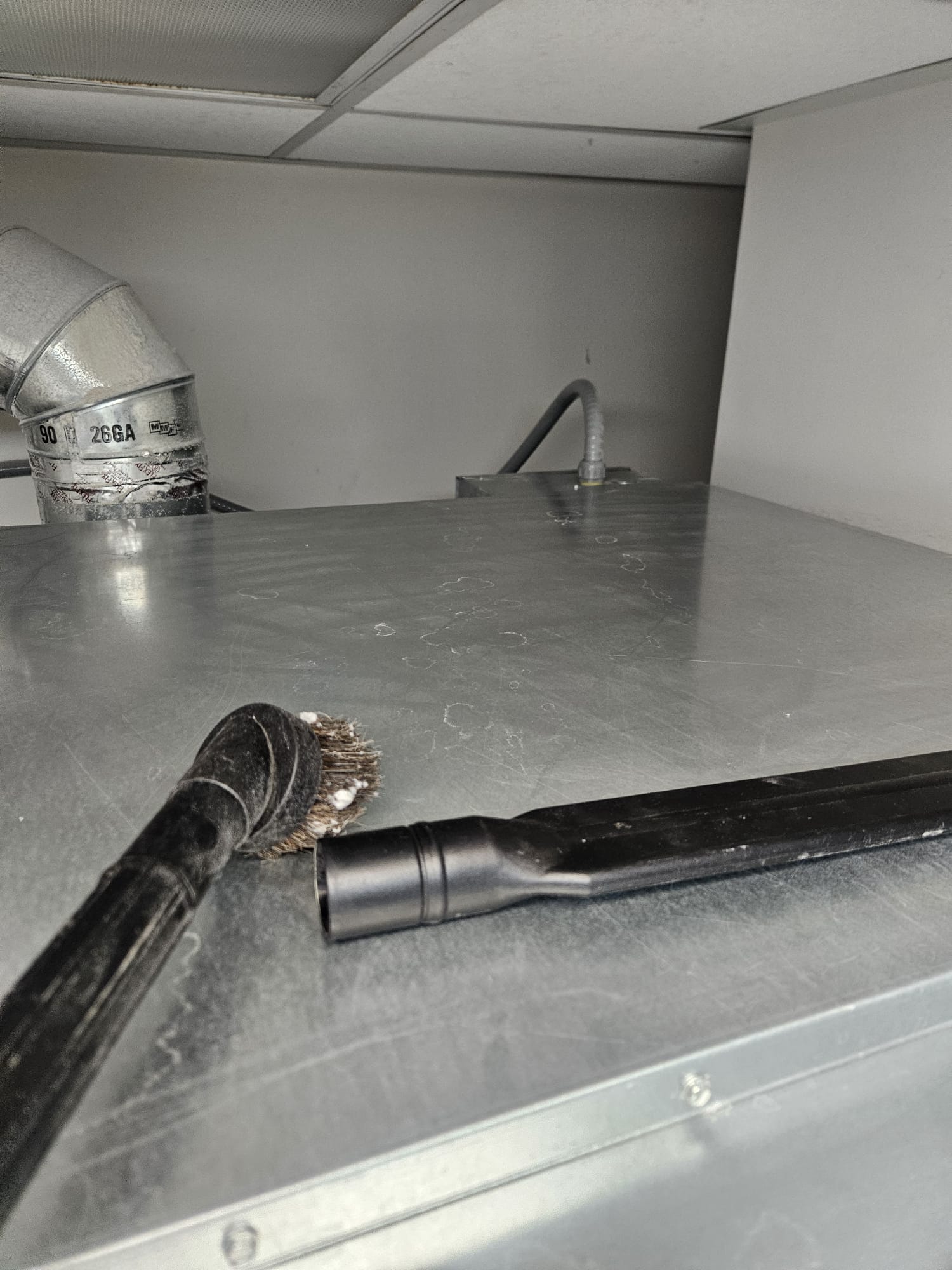 Before cleaning - Residential Air Duct Cleaning - Before and After Transformation