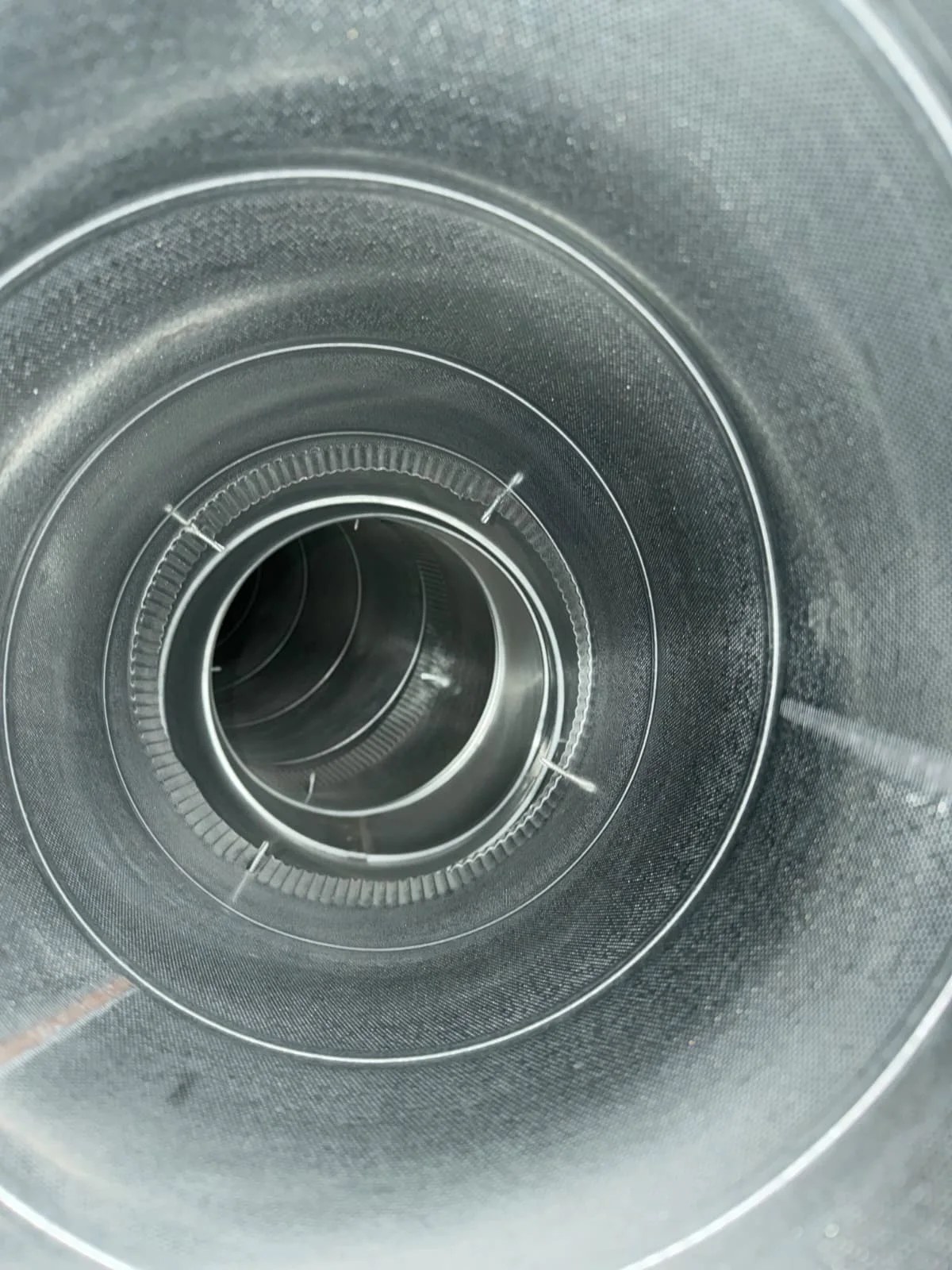 Metal ventilation duct from the PAC field archive; not identified as this café project