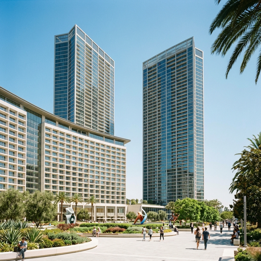 Century City skyline and cityscape