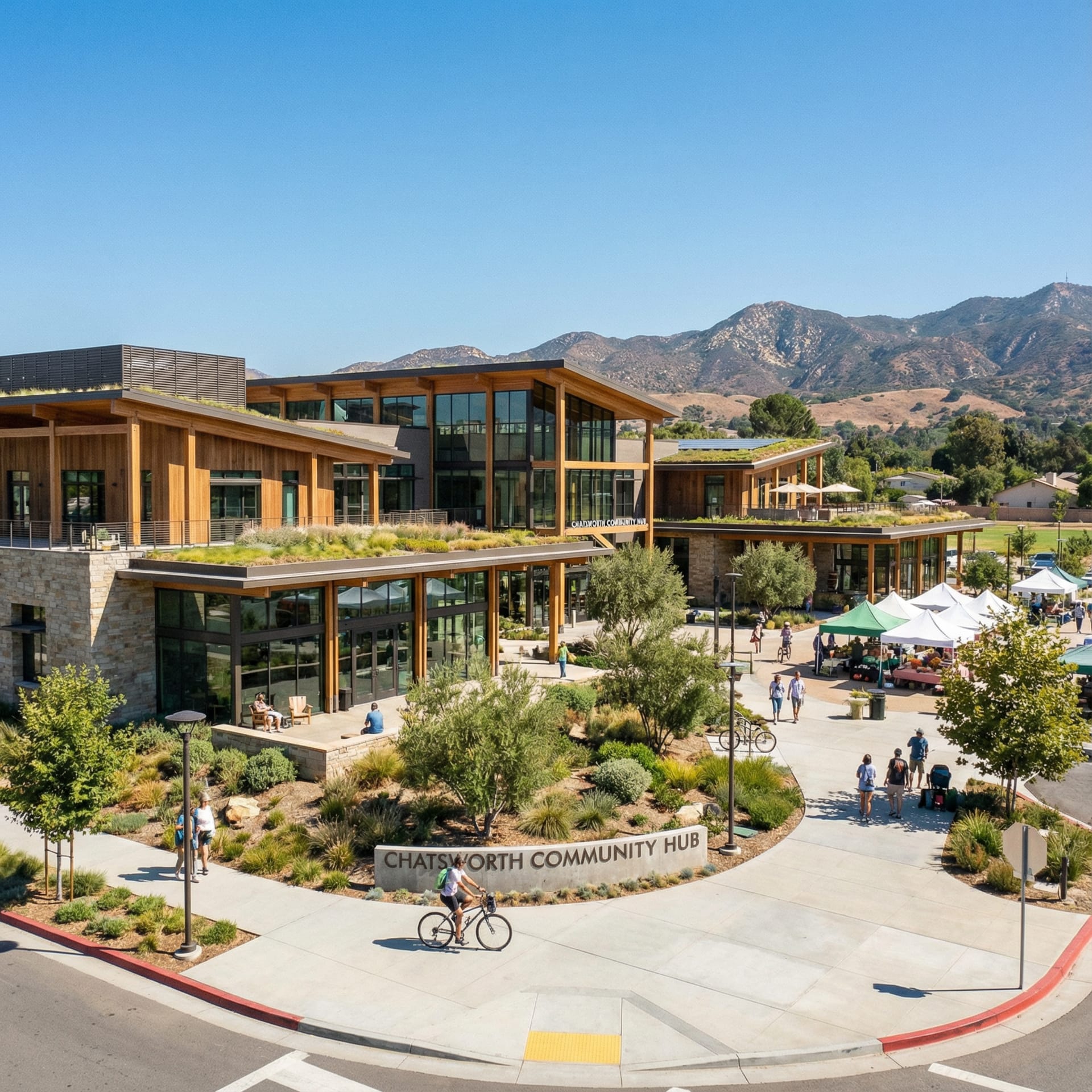 Chatsworth skyline and cityscape