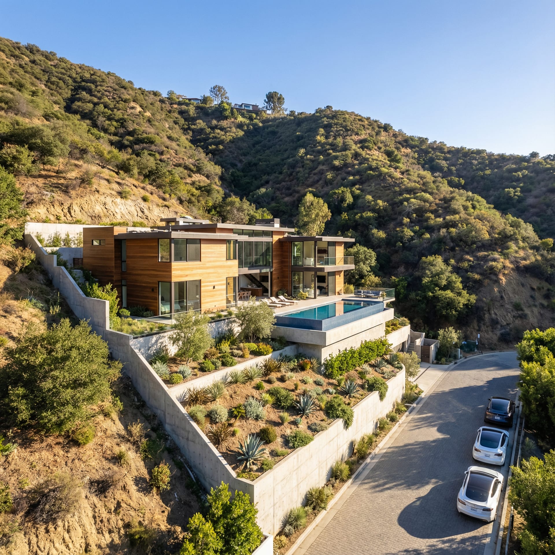 Laurel Canyon skyline and cityscape