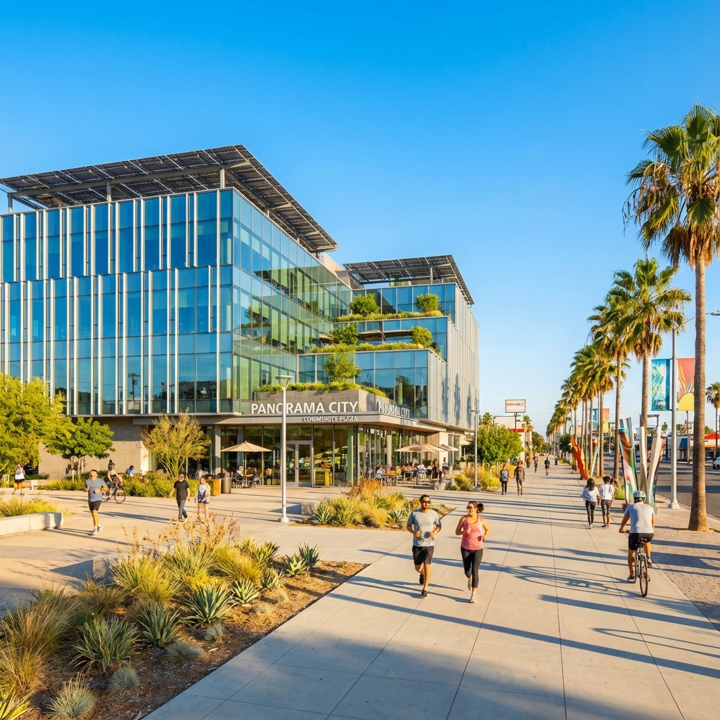 Panorama City skyline and cityscape