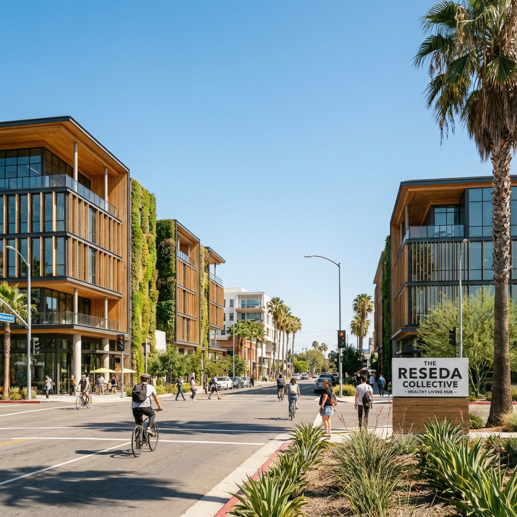 Reseda skyline and cityscape