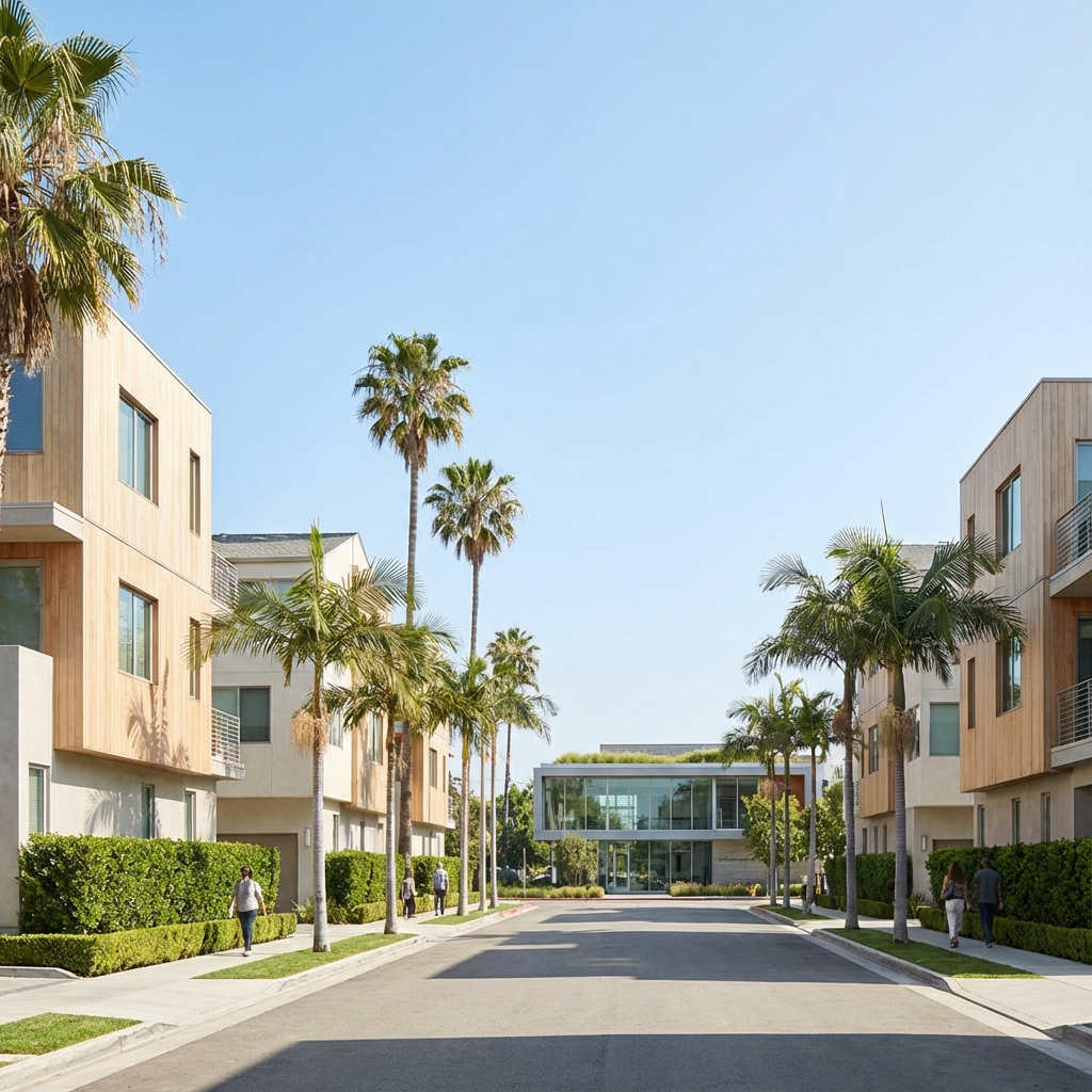 Valley Village skyline and cityscape